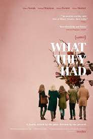Watch the trailer for what they had. What They Had 2018 Imdb