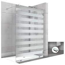 Fixed Glass Shower Screen With Vertical