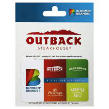 outback gift card 50