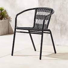 Rex Black Resin Outdoor Patio Chair