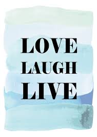 Wall Art Print Love Laugh Live