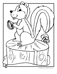 Printable coloring pages for kids of all ages. Fall Coloring Page Squirrel With Acorn Woo Jr Kids Activities
