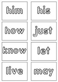 Dolch Sight Words Flash Cards First Grade Sight Words Reading