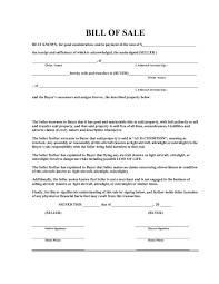 15 Vehicle Bill Of Sale Example Statement Letter