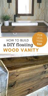How To Build A DIY Floating Vanity With Wood (for Less Than $30 )