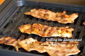 Heat grill pan over medium ?ame. How To Make Easy Korean Samgyupsal Gui Grilled Pork Belly Delishably