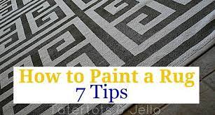 how to paint a rug seven tips to