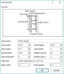 New Label Dialog Box In Word 8 Labels Per Page Template