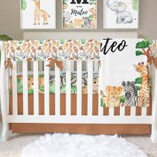 jungle crib bedding baby boy nursery