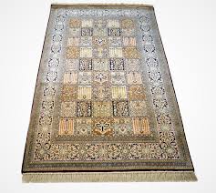 silk qum natural color carpet 4x6 feets