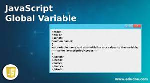 javascript global variable how does