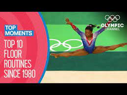floor routines in artistic gymnastics