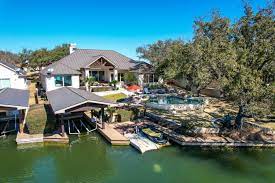 stunning lakefront retreat pool boat