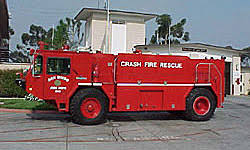 Aircraft Crash Truck Fire Rescue Department City Of San