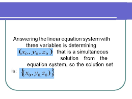 linear and quadratic equation systems
