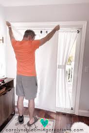 how to hang curtains with no drilling
