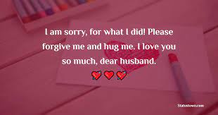 50 best sorry messages for husband in