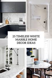 white marble home decor ideas