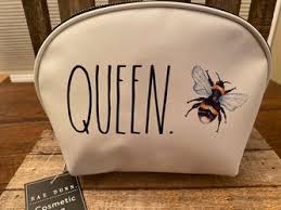 rae dunn queen bee cosmetic bag rae
