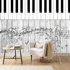 piano on decor retro wall mural