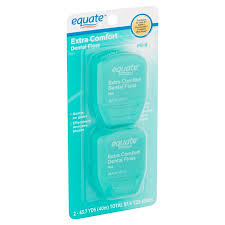 Equate Extra Comfort Mint Dental Floss 40 M 2 Count Compare To Oral B Glide Pro Health Comfort Plus Mint Floss