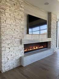Luxury Linear Gas Fireplace Photo