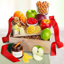 fondue dipping gift basket with fresh
