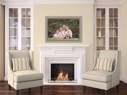 Family Portrait Above Fireplace