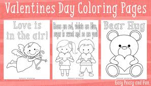 Children love to color and what better activity is there than to sit and color these beautiful valentine's day coloring pages with your sweet child. 3 Sweet Valentines Day Coloring Pages Easy Peasy And Fun