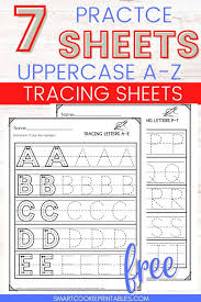 free letter tracing a z worksheets for