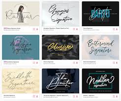 30 free signature fonts script fonts