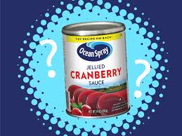 cranberry sauce cans are upside down