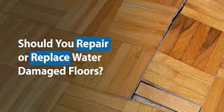 repair or replace water damaged floors