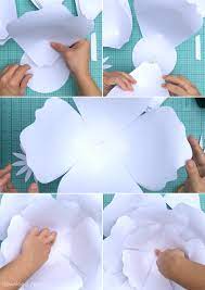 how to make giant paper roses plus a