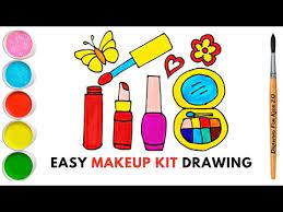 easy makeup kit drawing