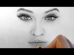 how to draw shade realistic eyes nose