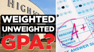 weighted vs unweighted gpa you