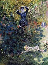 Camille And Jean Monet In The Garden At