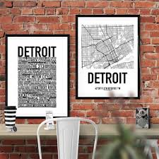 Detroit Map Poster Find Your Posters