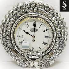 Antique Silver Wall Clock For Home