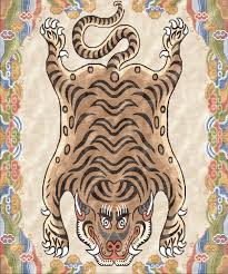 tiger carpet nepalese carpet nepal