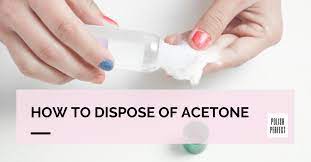 how to dispose of acetone properly