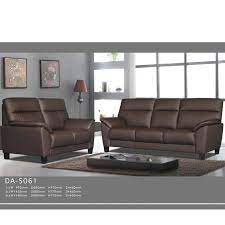 da5061 sofa set half leather lcf