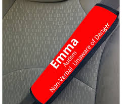 Medical Warning Seat Belt Covers