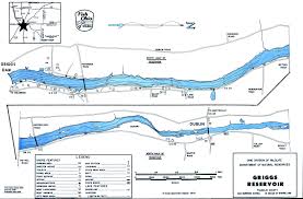 Griggs Reservoir Fishing Map Central Ohio