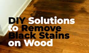 cleaning black stains on your wood floors