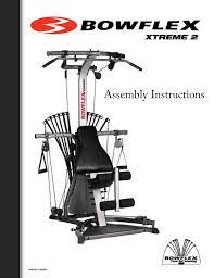 bowflex xtreme 2 user manual 23 pages