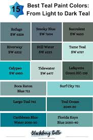 15 best teal paint colors from light