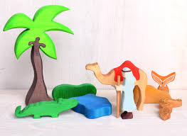 wooden toy s desert oasis