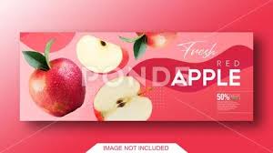 apple fruit promo template